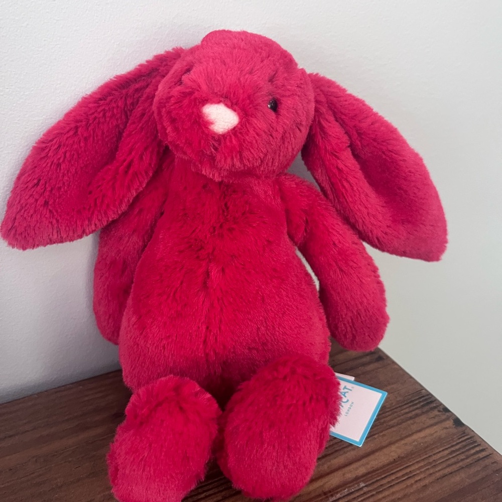 Jellycat Vibrant Red Plush Bunny
